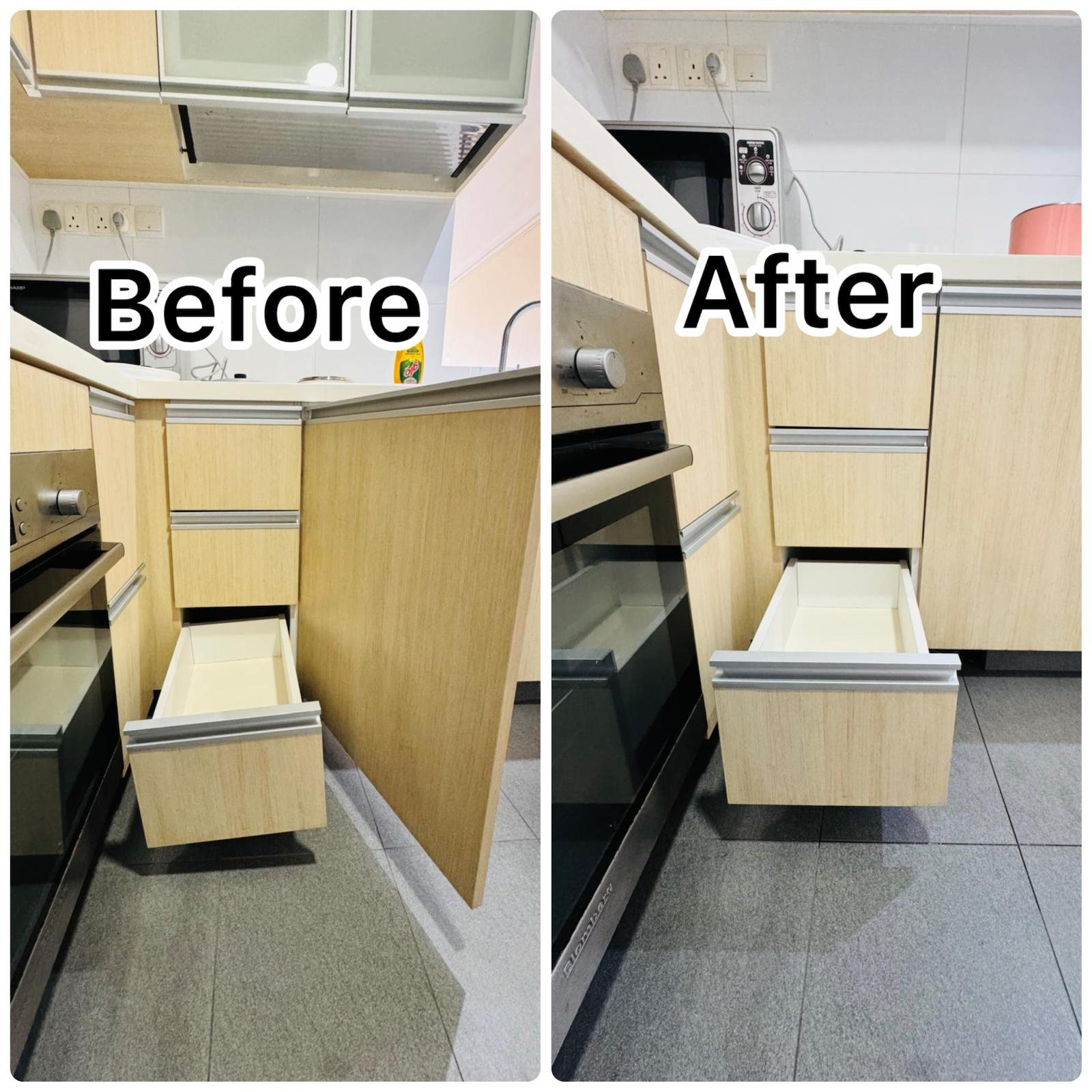 Kitchen Cabinet Drawer Repair & Alignment Service in Singapore